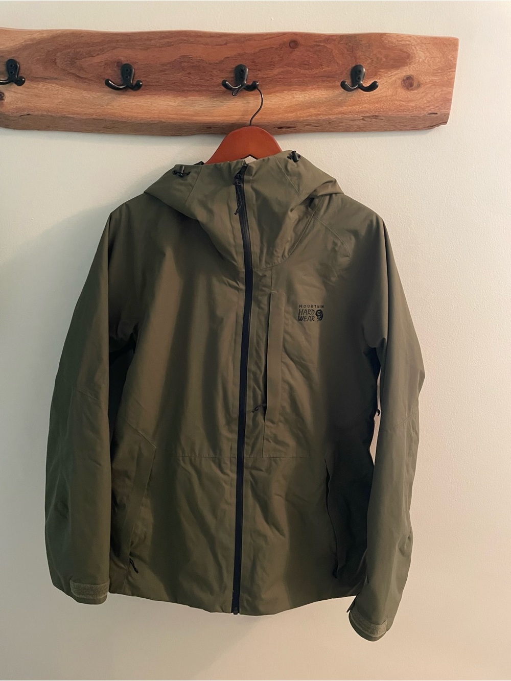 Mountain Hardwear Olive Ski Snowboard Hooded Jacket